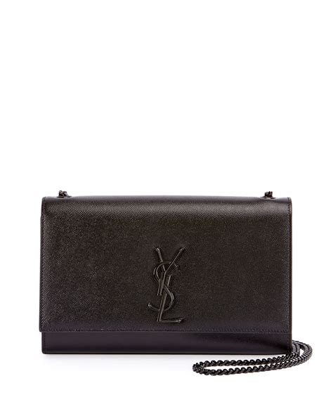 ysl black purse black chain